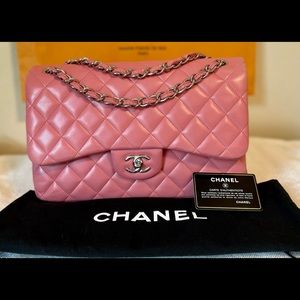 Chanel D/F Classic Jumbo Lambskin SHW